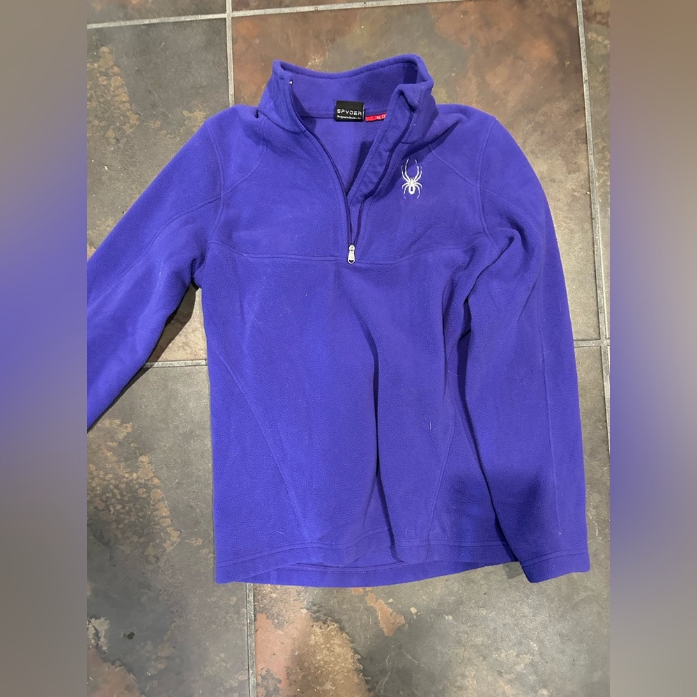Kids purple Spyder fleece
